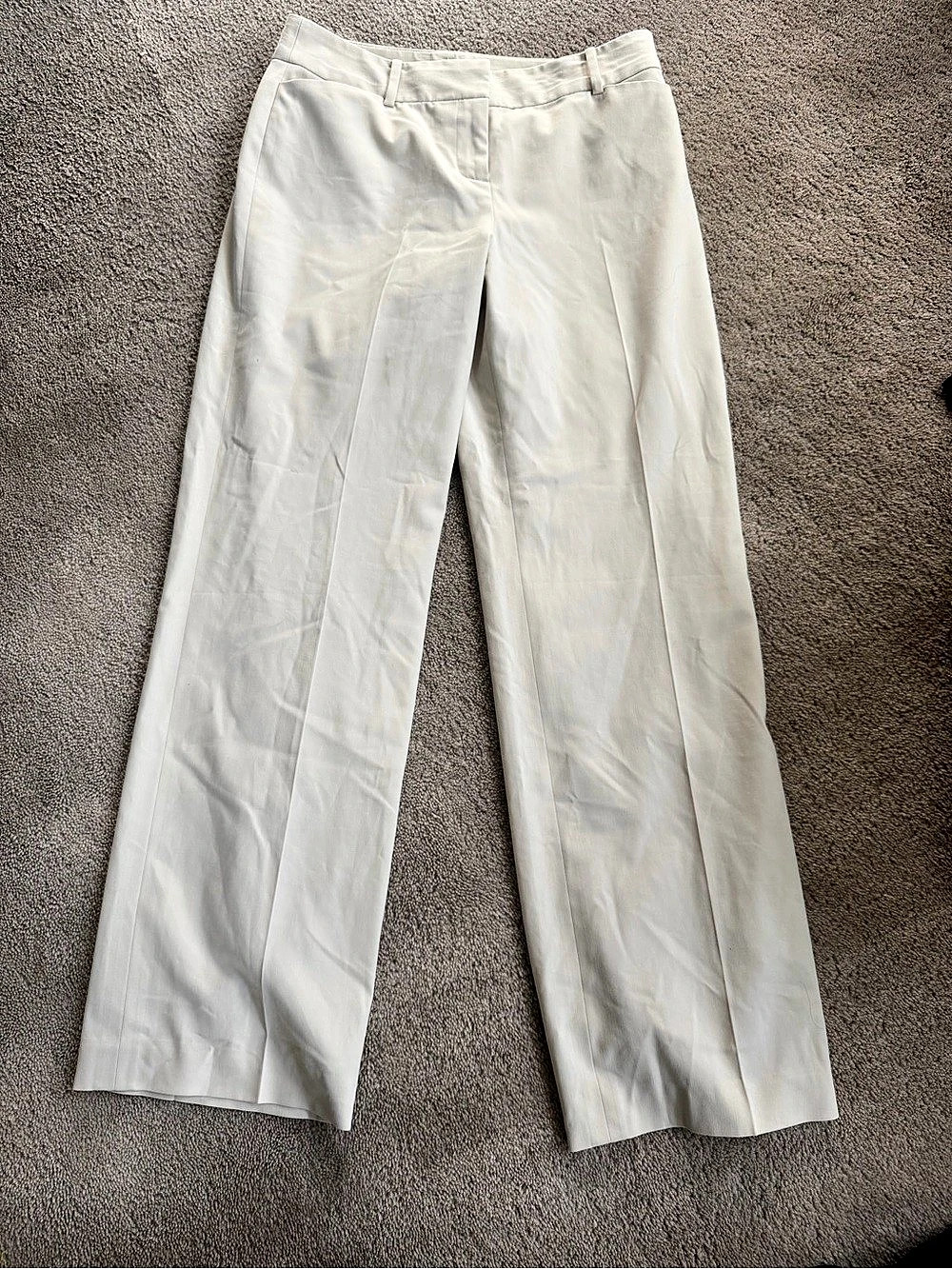 LOFT Wide Leg Pants in White Size 2P Like New
